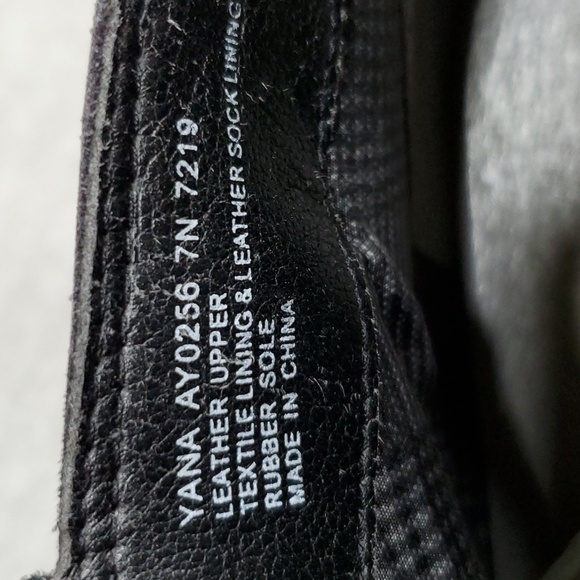 Abeo Yana booties women's 7N black Nubuck leather snake print detail buckle - Picture 11 of 11